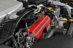 Subaru WRX Pulley Cover - Perrin Performance - SHORT - For Use w/PERRIN AOS - Red - `22-`25 Subaru WRX Pulley Cover - Perrin Performance - SHORT - For Use w/PERRIN AOS - Red - `22-`25